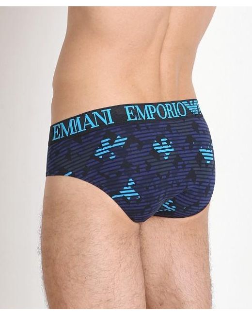 Emporio Armani Blue Logo Detail Panties for men