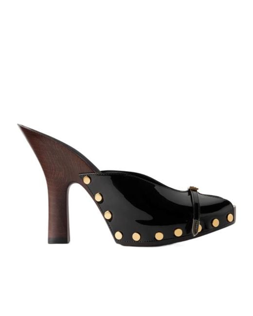 Versace Black Sassi Clogs