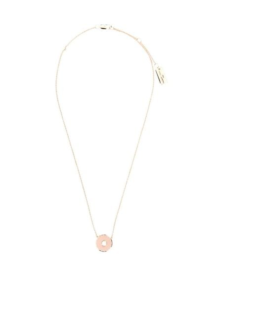Marc Jacobs White The Medallion Pendant Necklace