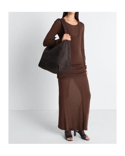 Lemaire Black Belted Hobo Bag