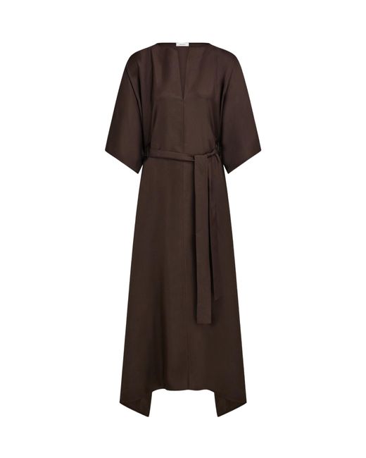 Ferragamo Brown Silk Dress