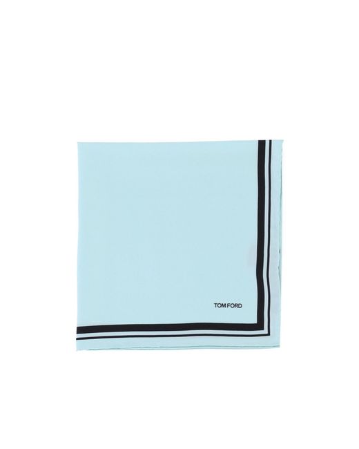 Tom Ford Blue Frame Pocket Square Scarf for men