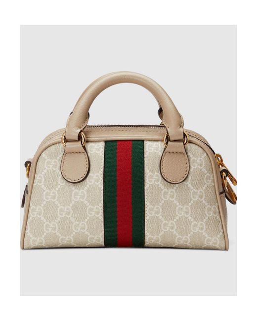 Gucci Metallic Ophidia Gg Mini Top Handle Bag