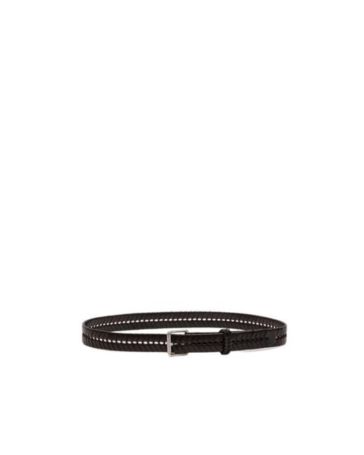 Lemaire White Braided Belt for men