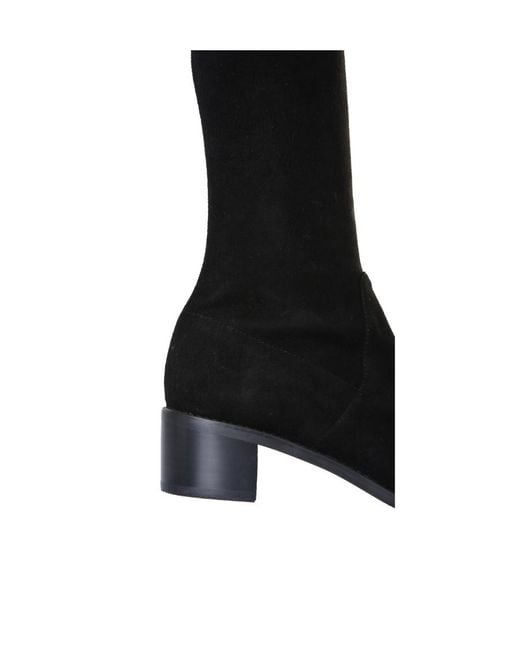 Stuart Weitzman Black Knee-Length Boots