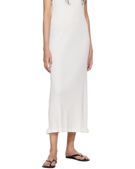 The Row White Sleeveless Long Dress