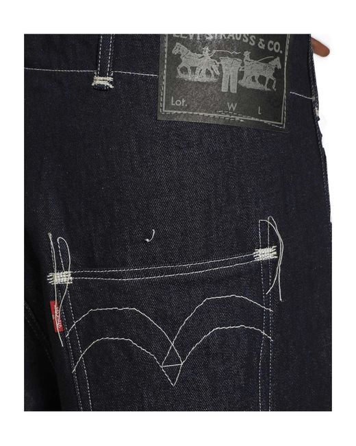 Junya Watanabe Black X Levis Contrast-Stitch Jeans for men