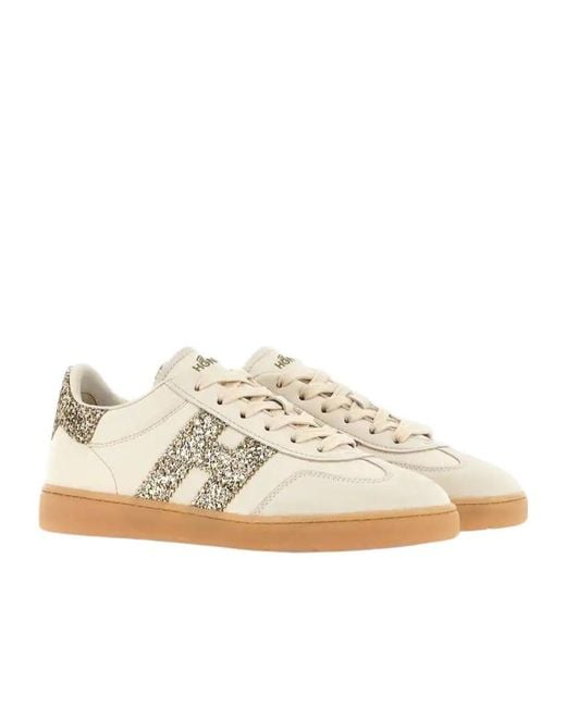 Hogan White Logo Embellished Zapatillas Cool Sneakers