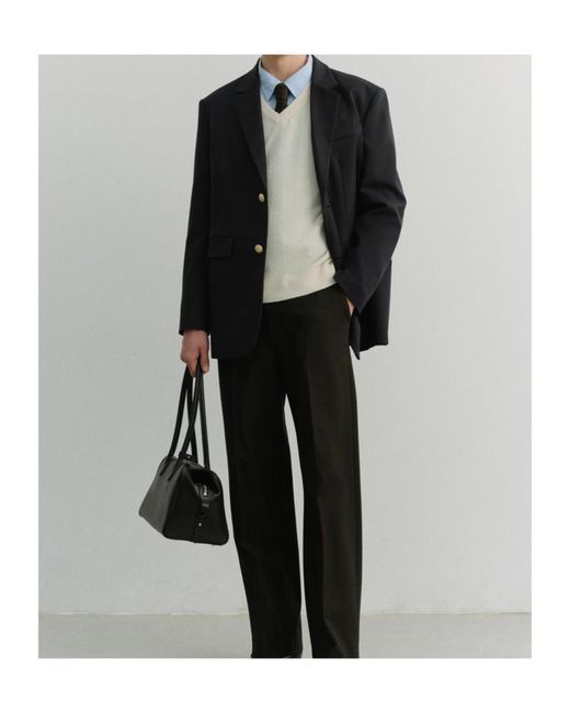DUNST Blue Single Breasted Long Sleeved Jacket for men