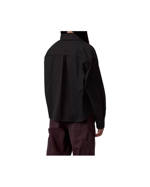 Carhartt Black Buttoned Patch-Pocket Shirt
