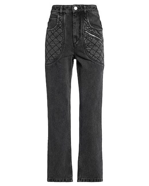 Isabel Marant Gray Straight-Leg Jeans
