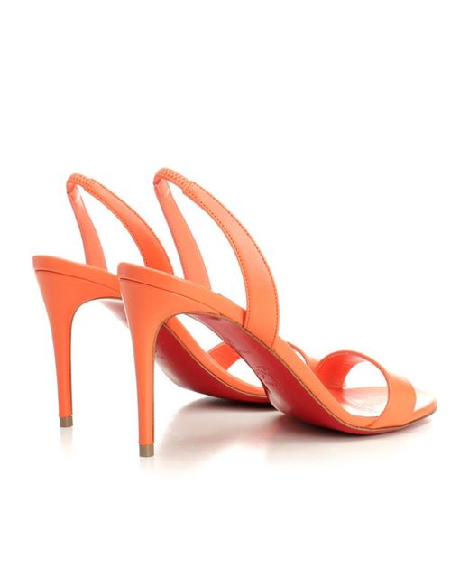Christian Louboutin Pink O Marylin Leather Sandals