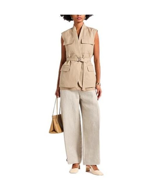 Brunello Cucinelli Natural Minimal Solid Waistcoat