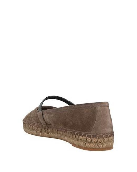 Brunello Cucinelli Brown Plain Colour Espadrilles