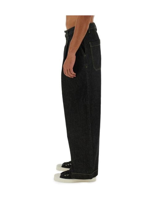 Studio Nicholson Blue Puch Wide-Leg Jeans for men
