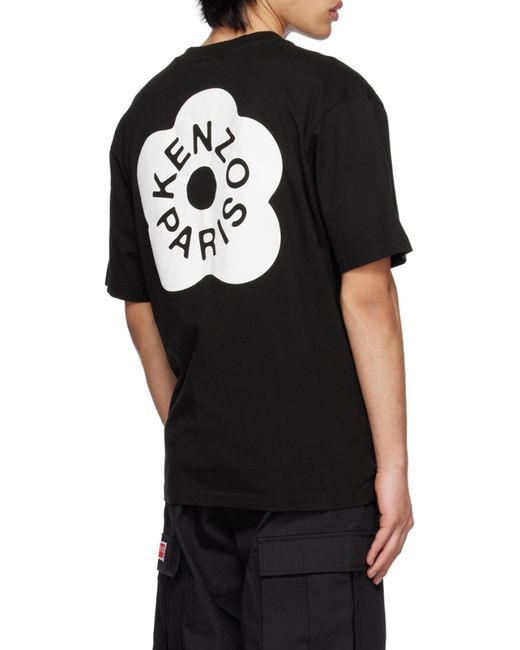 KENZO Black 'Boke Flower 2.0' Oversized T-Shirt for men