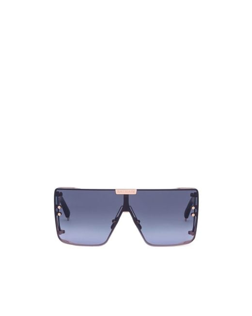 Balmain Blue Logo Sunglasses for men