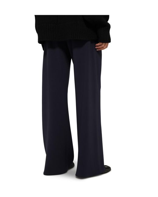 The Row Blue Elastic Waist Casual Pants