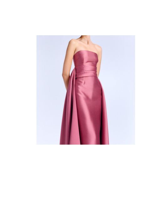 Solace London Pink Strapless Dress