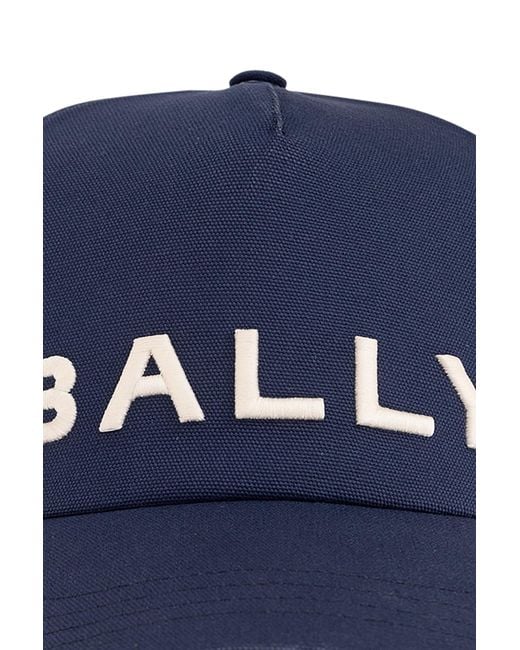 Bally Blue Logo Embroidery Baseball Cap for men
