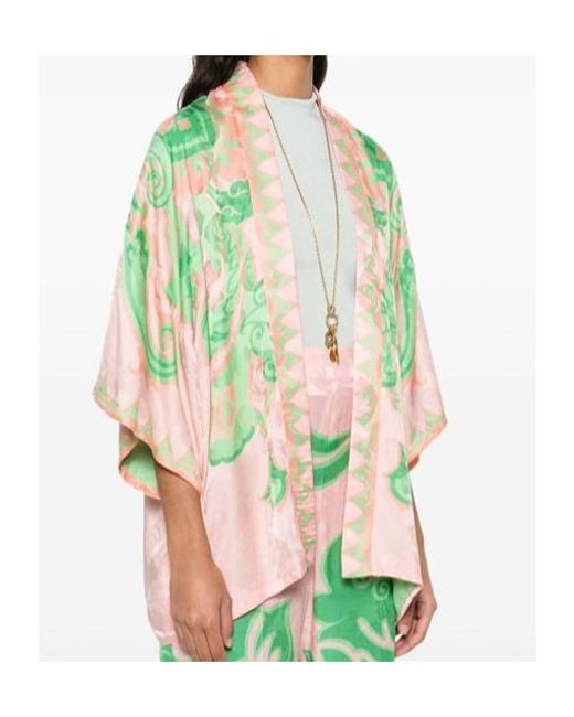 Etro Green Paisley Printed Jacket