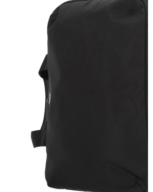 Emporio Armani Black Logo-Plaque Multi-Way Backpack for men