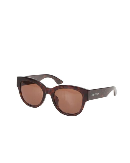 McQueen Multicolor Round-Frame Sunglasses
