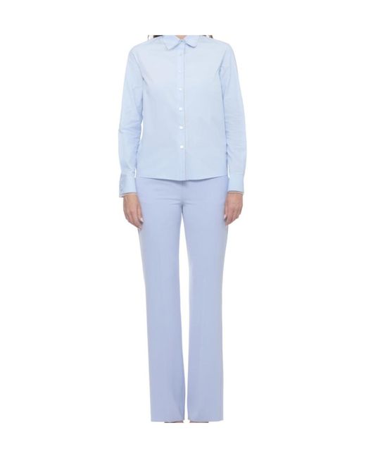 Fabiana Filippi Blue Contrast Trim Shirt