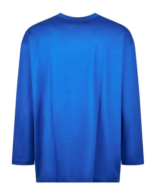 Comme des Garçons Blue Long-Sleeve T-Shirt for men