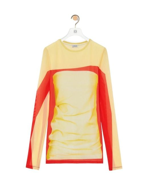 Loewe Yellow Long Sleeve Top