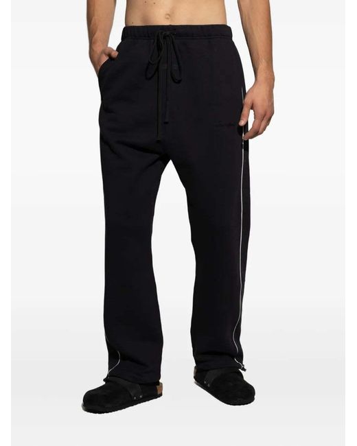 Fear Of God Black Side-Stripe Drawstring Sweatpants for men
