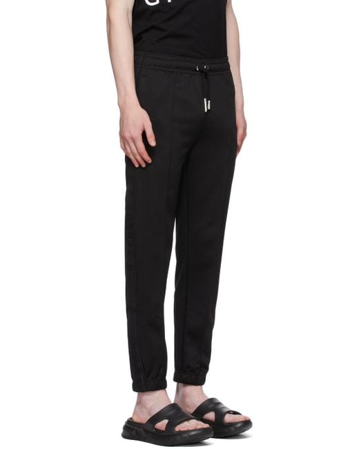 Givenchy Black Technical Jersey Track Trousers for men