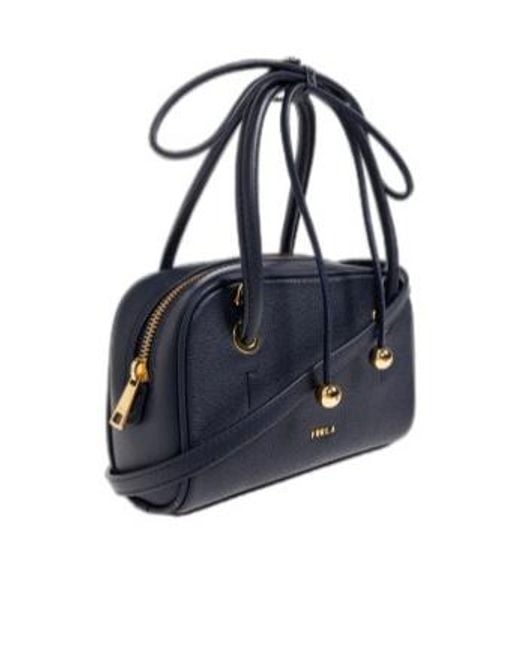 Furla Blue Compact Handbag