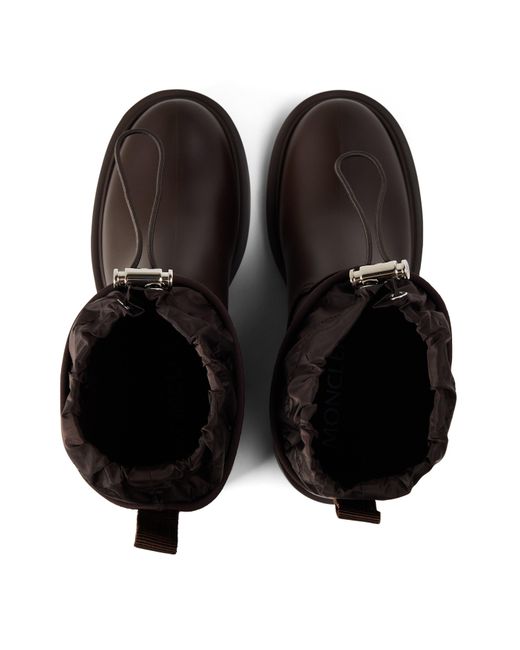 Moncler Brown Simple And Fashionable Ankle Boots