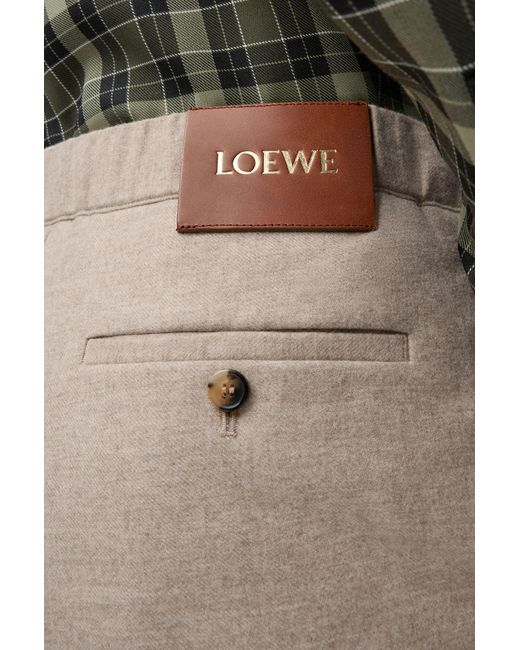 Loewe Gray Belt Loop Casual Pants for men