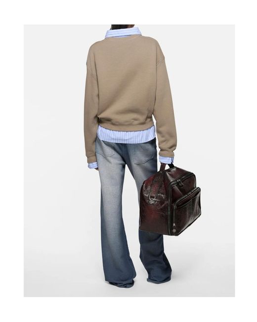 Acne Natural Faux-Layered Sweatshirt