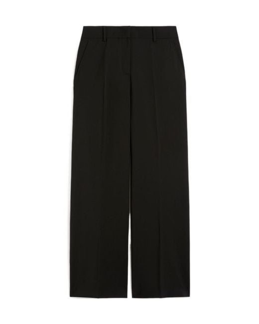 Weekend by Maxmara Black Visivo Pressed Crease Pants