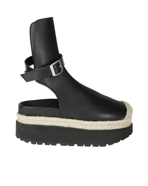 Sacai Black Jodphur Heeled Slides