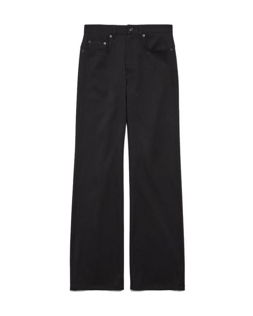 Balenciaga Black Straight Fit Tailored Pants