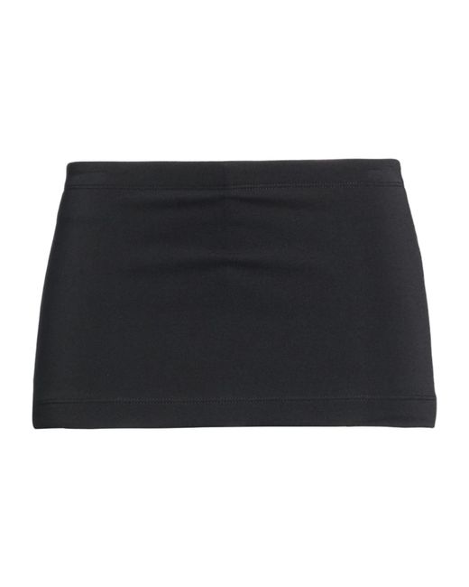Balenciaga Black Basic Color Split Skirt