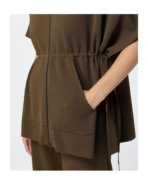 Max Mara Green Loose Crêpe Cardigan