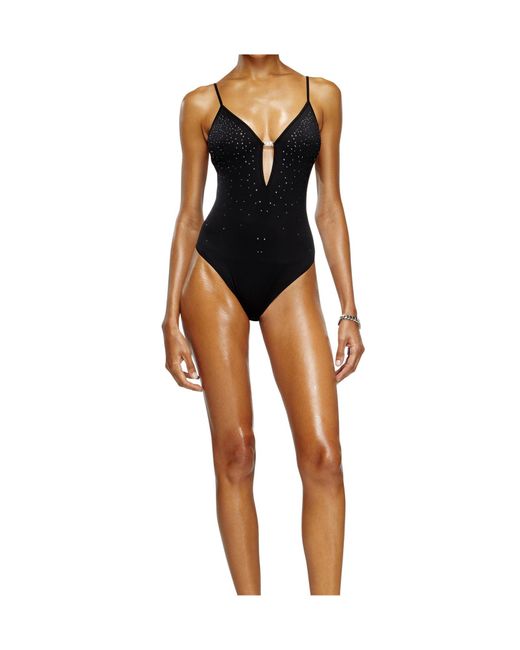 DIESEL Black Ufby-Oval-D-Bodysuit