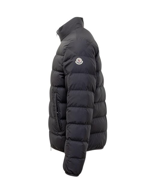 Moncler Gray Baudinet Zip-Up Short Padded Jacket for men