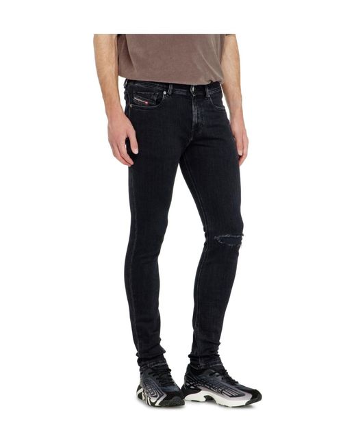 DIESEL Blue Skinny Jeans Low Waist 1979 Sleenker for men