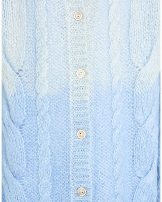 Maison Margiela Blue Long Sleeves Cardigan