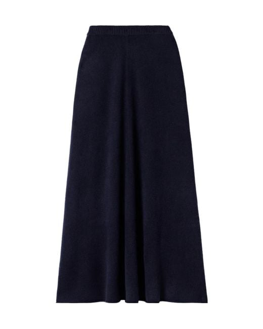 The Elder Statesman Blue Soft Cashmere Maxi Dress