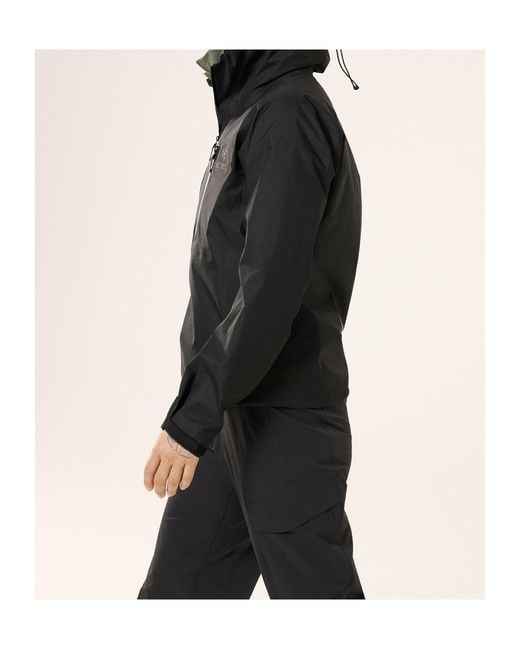 Arc'teryx Black Alpha Gore-Tex Lightweight Hooded Jacket