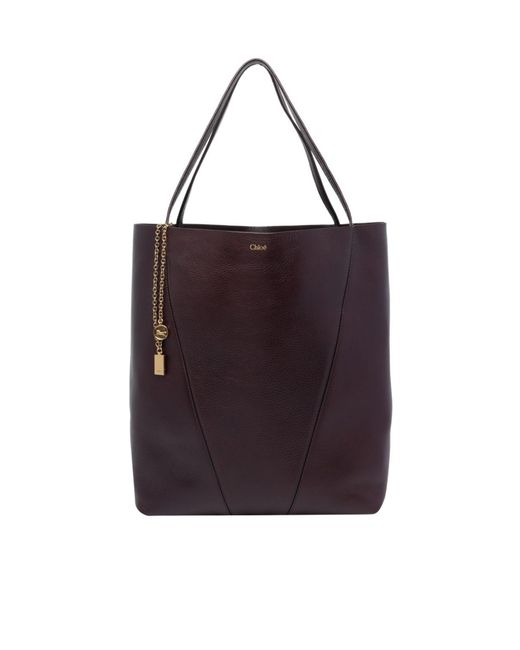 Chloé Purple Spin Tote Bag