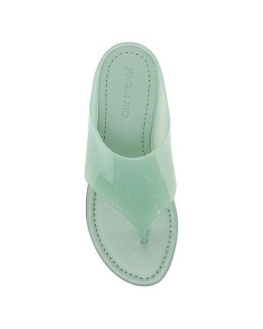 Farm Rio Green Jelly Sandals
