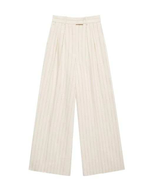 Anine Bing White Lou Trouser